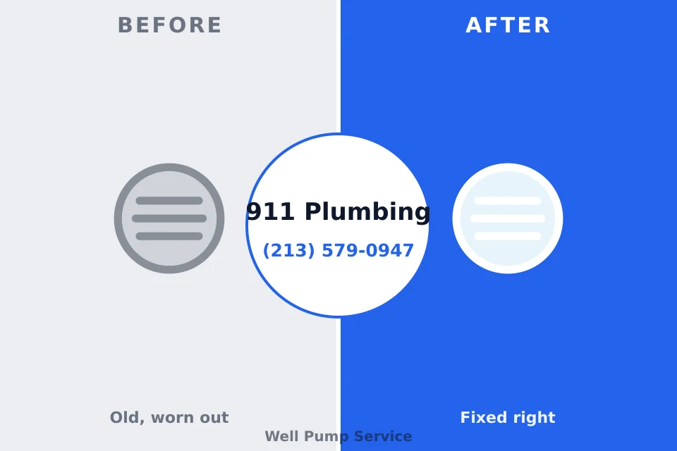 Before and after: plumbing repair Eagle, WI